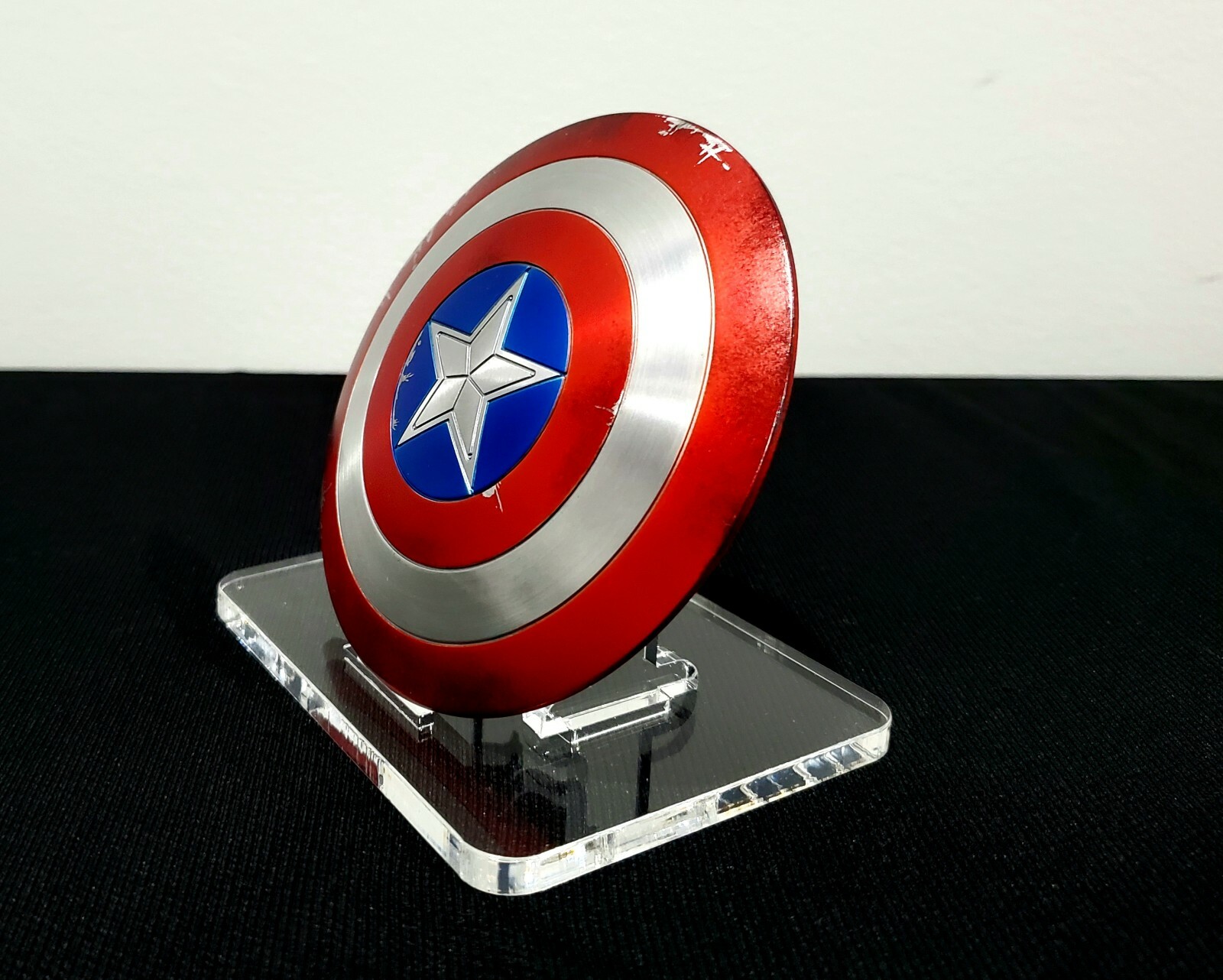 1/6th Scale Cap Shield Stand – Clear Acrylic – Custom Laser Cut 