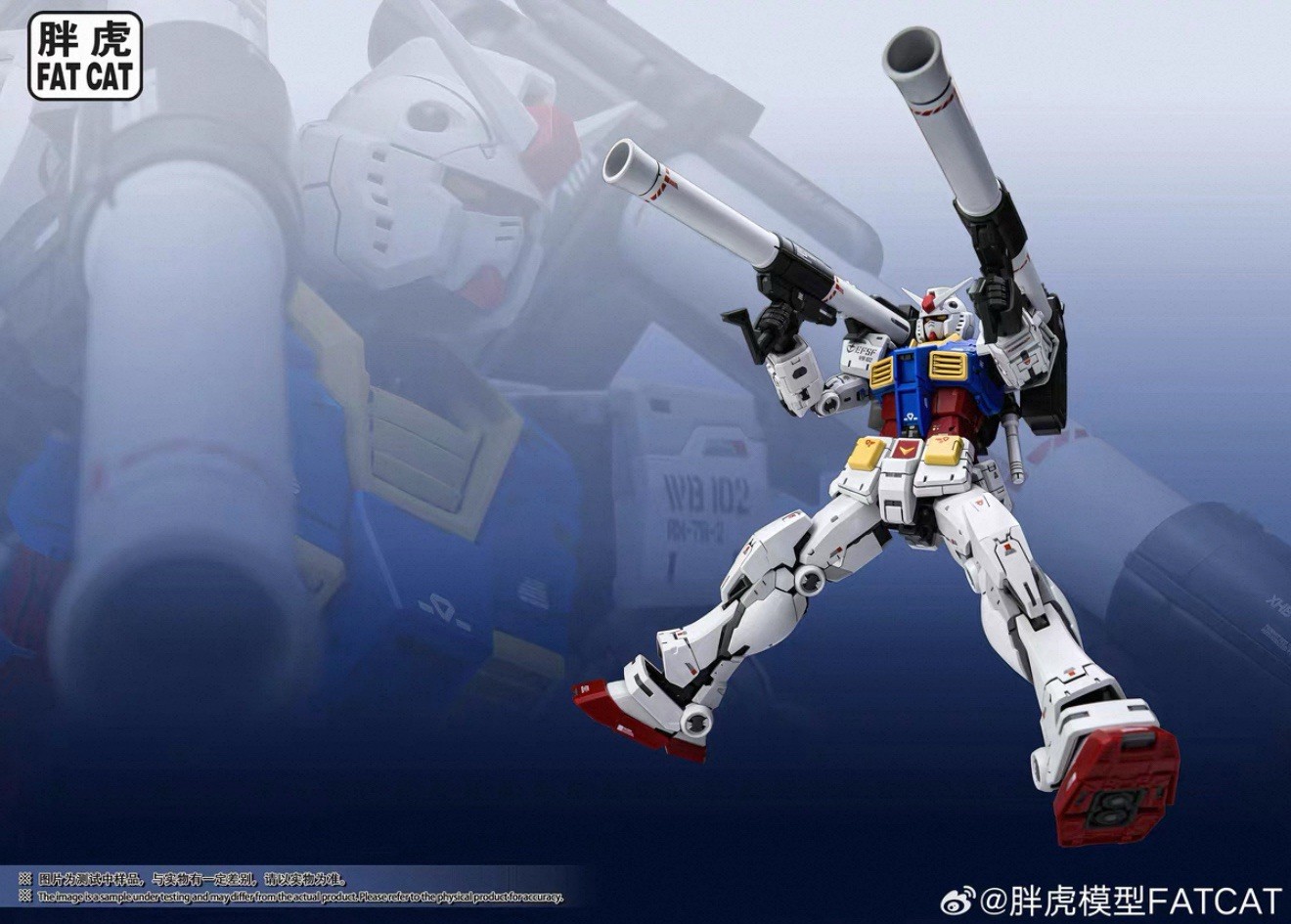 Fat Cat 1/100 Upscaled RG RX-78-2 – Model Kit