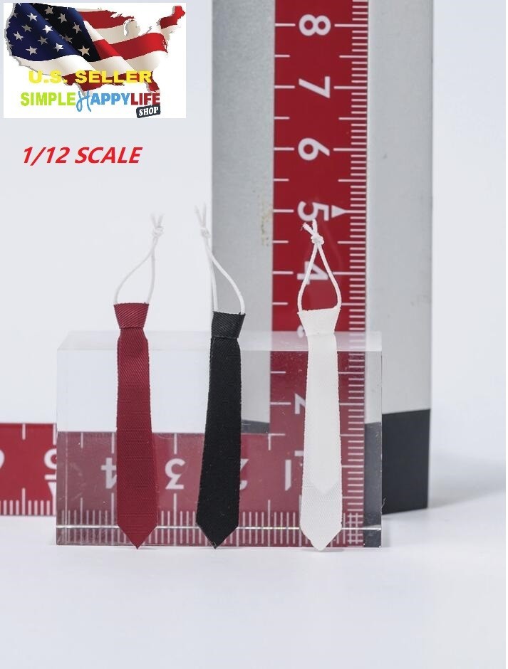 1/12 scale RED BLACK WHITE TIE For 6 » Figure SHF Nota Mezco MixMax ANT ❶USA❶