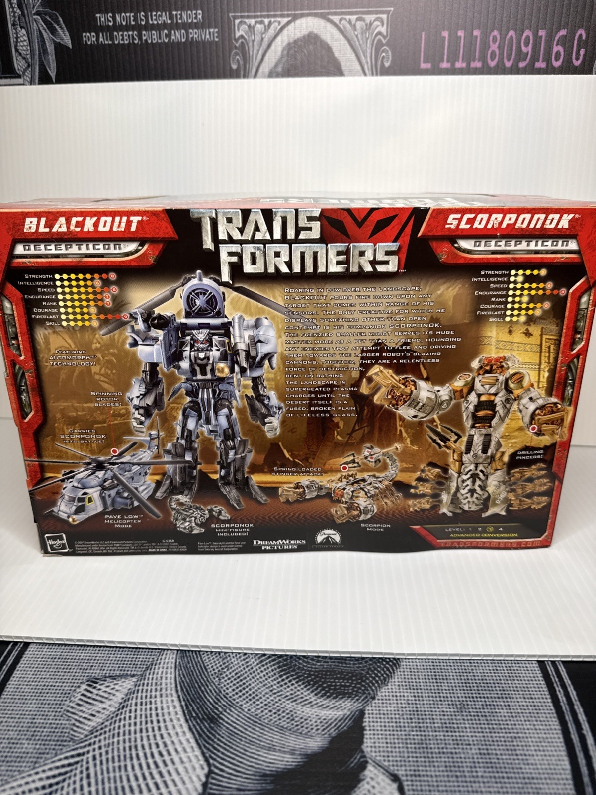 Transformers 2007 Blackout And Scorpions Super Clean