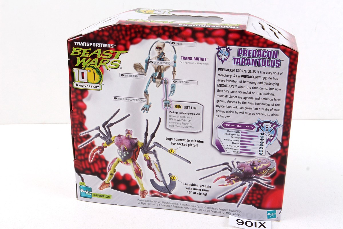 Transformers Beast Wars 10th Anniversary Voyager Predacon Tarantulus NEW