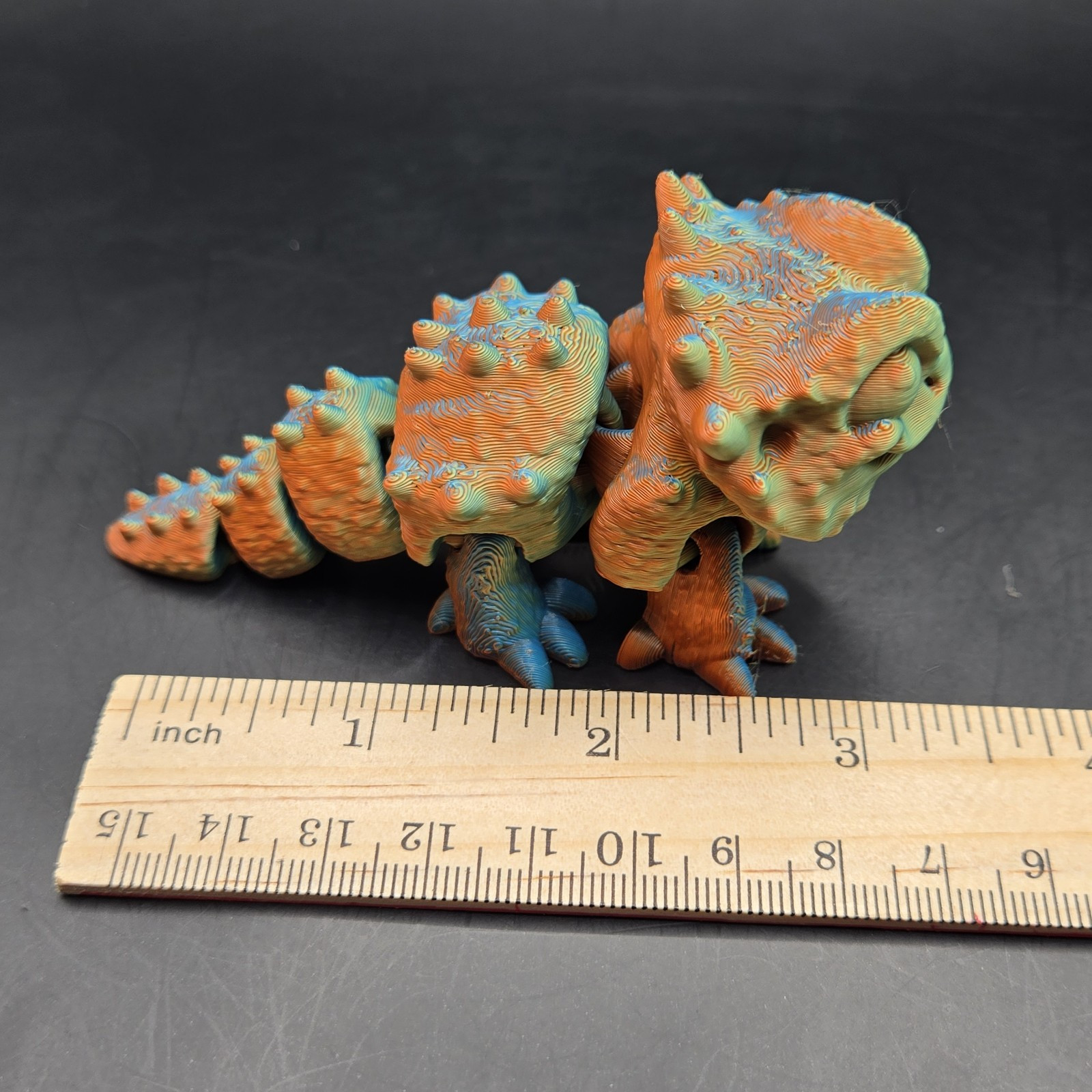 Chibi cute Bearded Dragon Lizard Articulated Figure 3D Print Multi Color