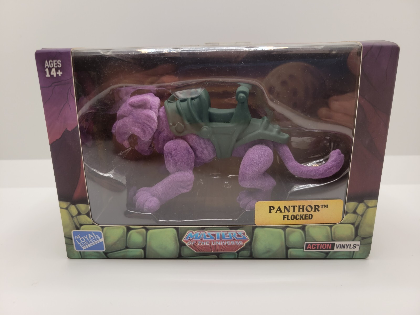 Masters of the Universe Loyal Subjects FLOCKED PANTHOR Hot Topic Action Vinyl