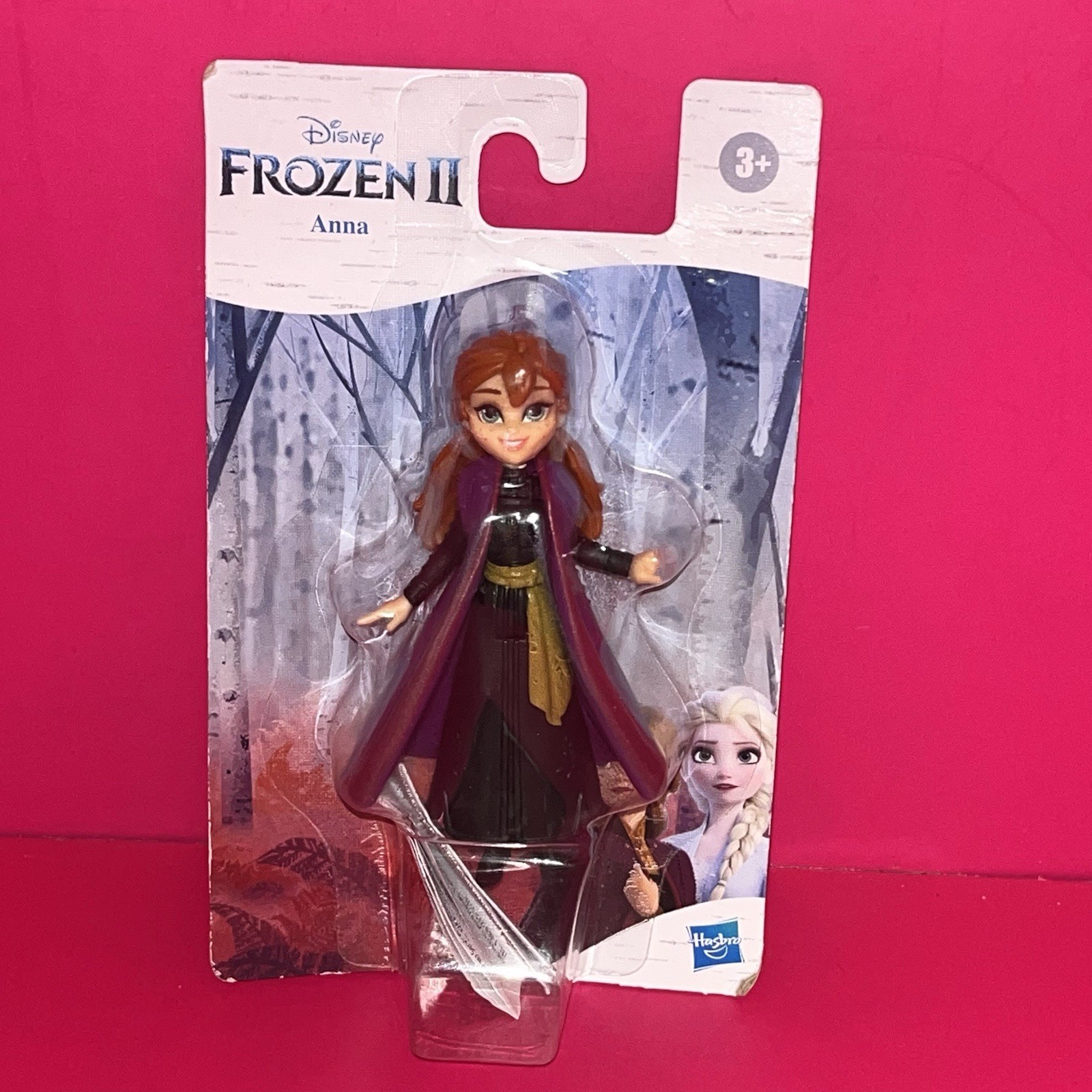 FROZEN 2 ANNA DISNEY 4” ACTION FIGURE Cake Topper Hasbro TOY DOLL