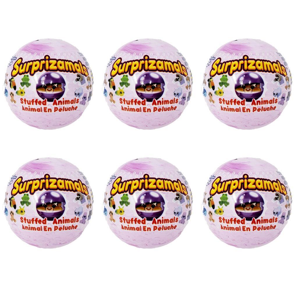 Surprizamals Wackys Series 5 Stuffed Animals : Lot of 6 Sealed Large Globes NEW