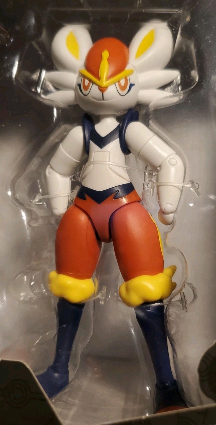 Pokemon Select Cinderace 6” Articulated Action Figure Trainer Team Series