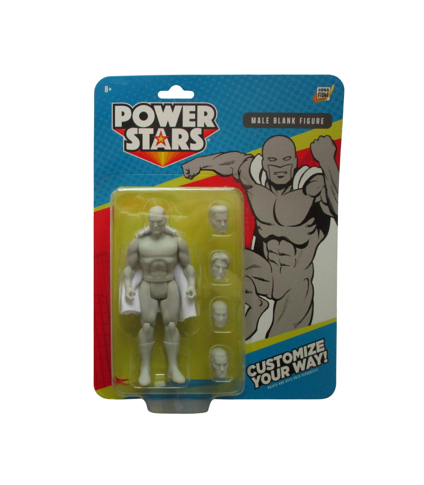 5&Prime; Power Stars Action Figure: Male Blank Boss Fight Studio