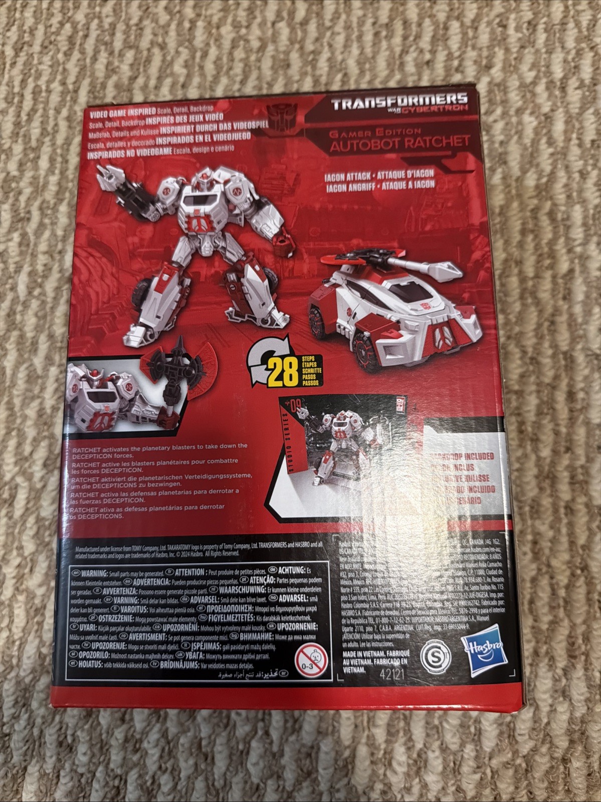 Transformers Studio Series Voyager Class WFC Gamer Edition Ratchet Action Figure