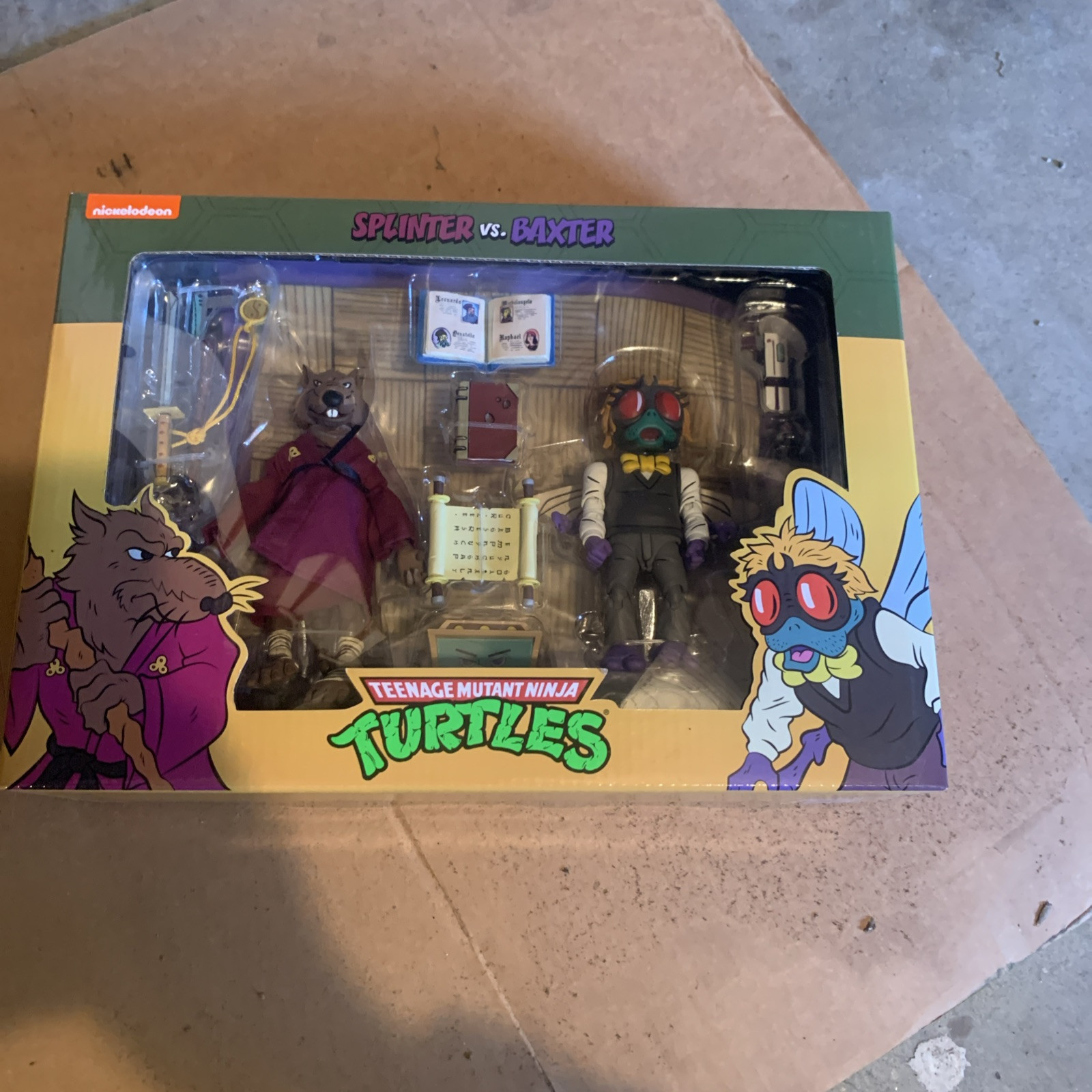 NECA Teenage Mutant Ninja Turtles Splinter & Baxter Action Figure