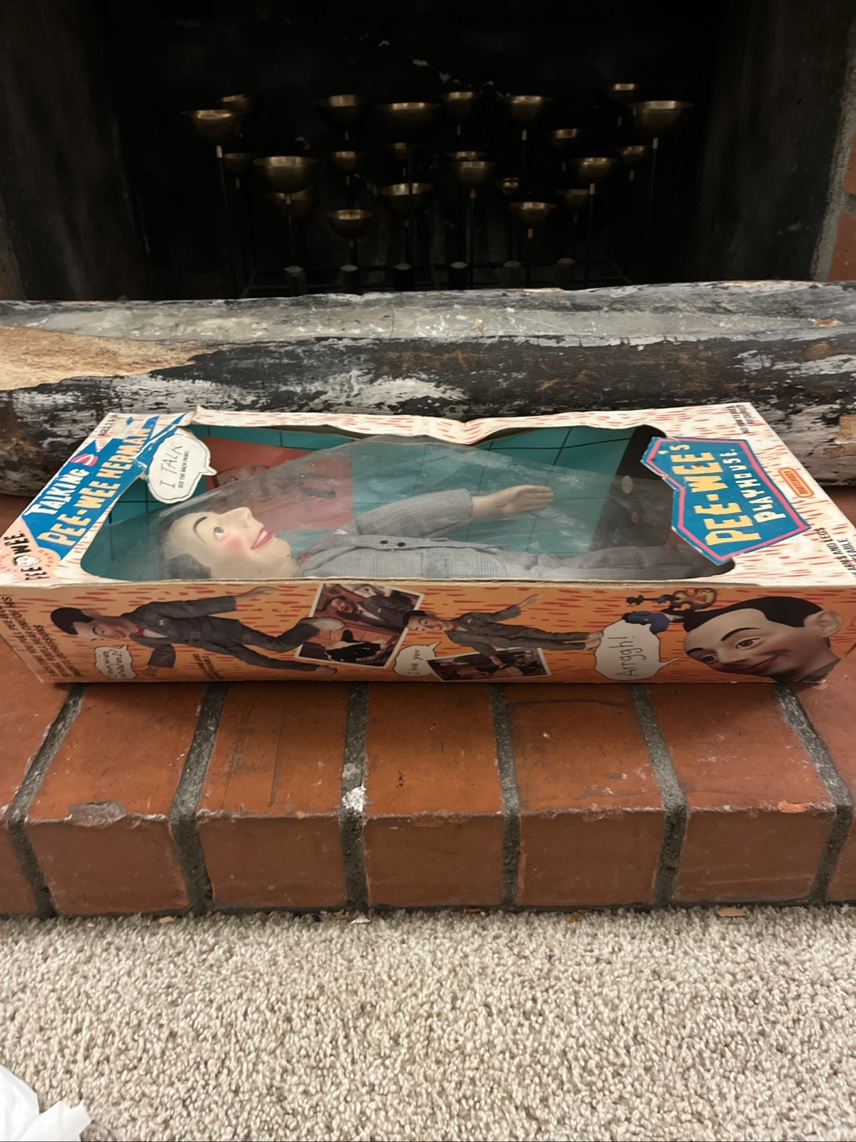 Talking Pee-wee Herman Doll, Matchbox Toys, 1987, 18&Prime; Inch, In-The-Box, Vintage