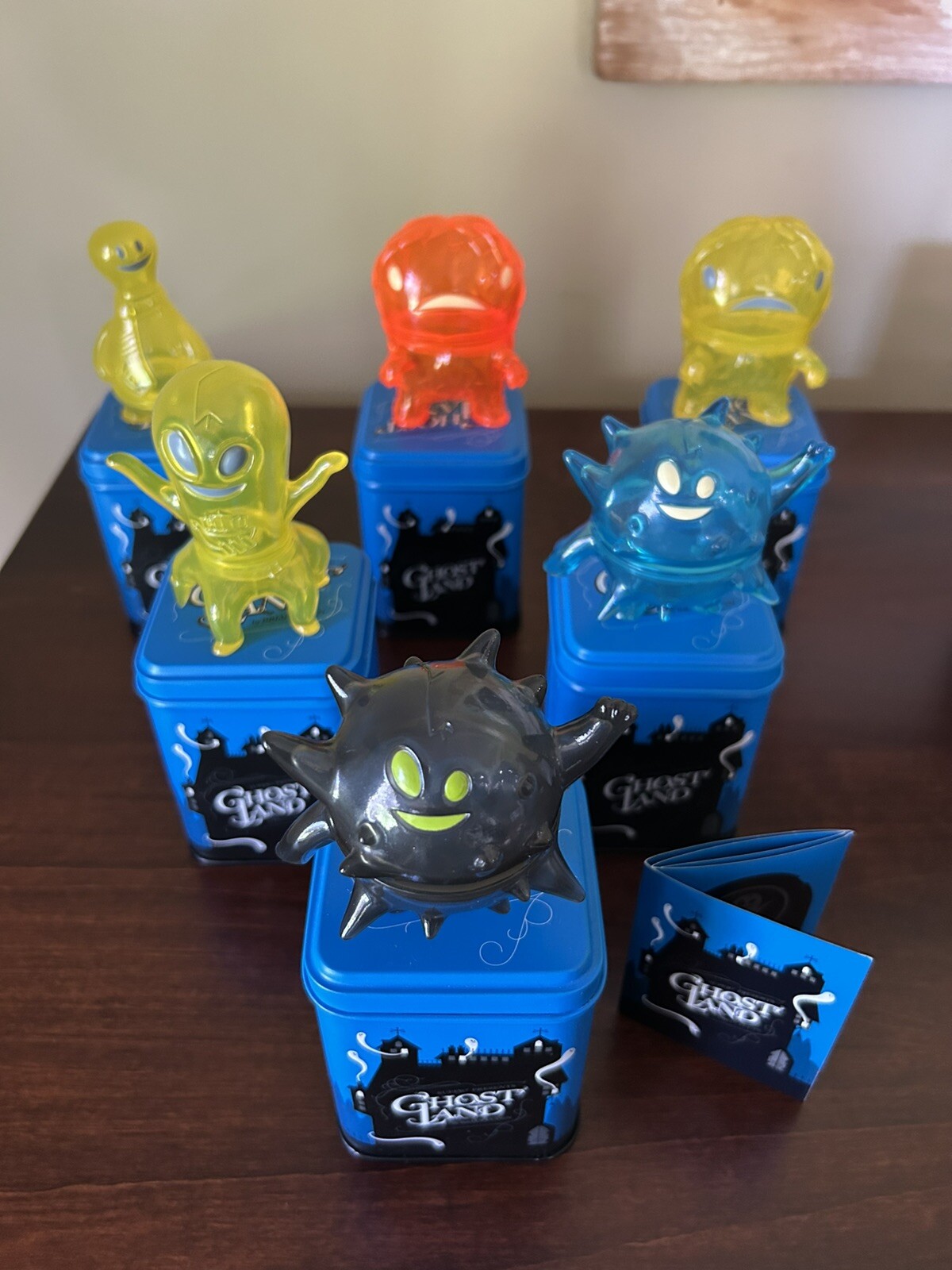 Super 7 Ghost Land 3” Mini Figures & Tins Lot of 6 Blowfish Bump Stiff Peg-Leg