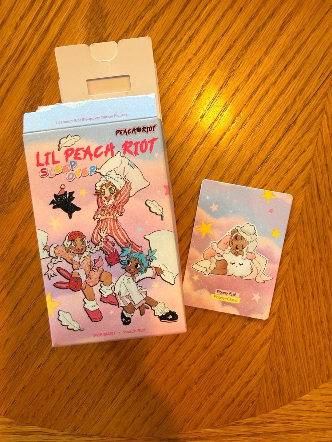 Pop Mart x Peach Riot Sleepover Series &lsquo;Poppy-Cloud&rsquo; Confirmed Figure and ID Car