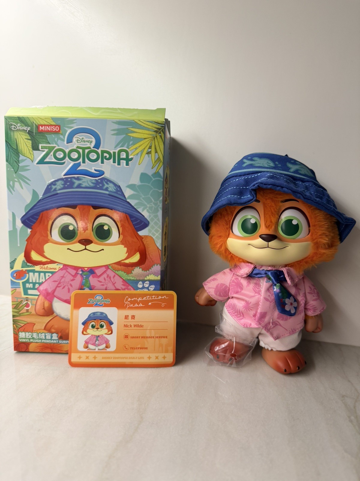MINISO Disney Zootopia 2 City Residents Series Vinyl Plush Blind Box NICK WILDE