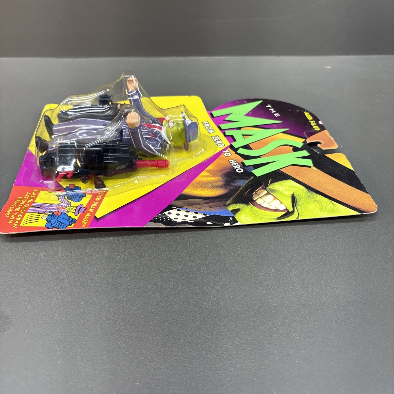 The Mask: From Hero to Zero Quick-Draw Mask Kenner Action Figure 1994 New Sealed
