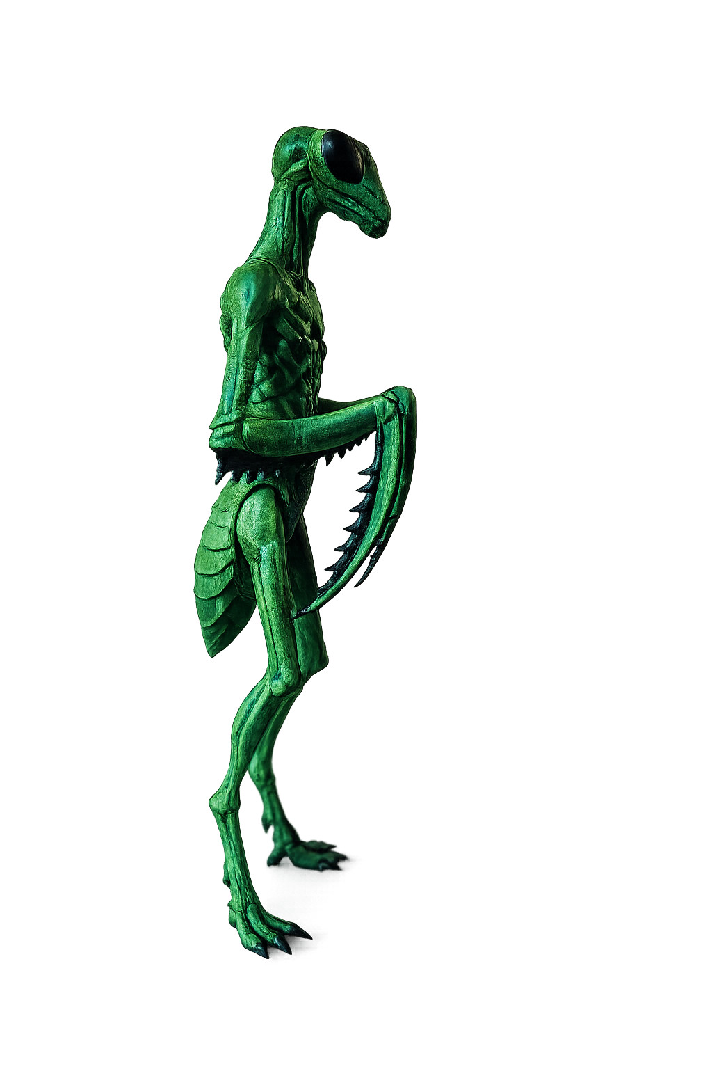 Insectoid Alien Mantis Figurine 18cm Hand Painted UFO Sci-Fi Collectible