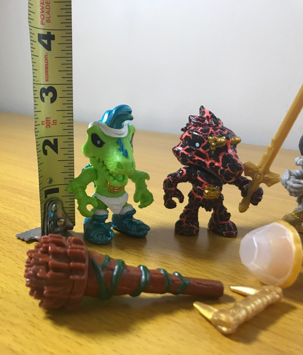 Treasure X Action Figures Lot of 4 with Weapons & Accessories