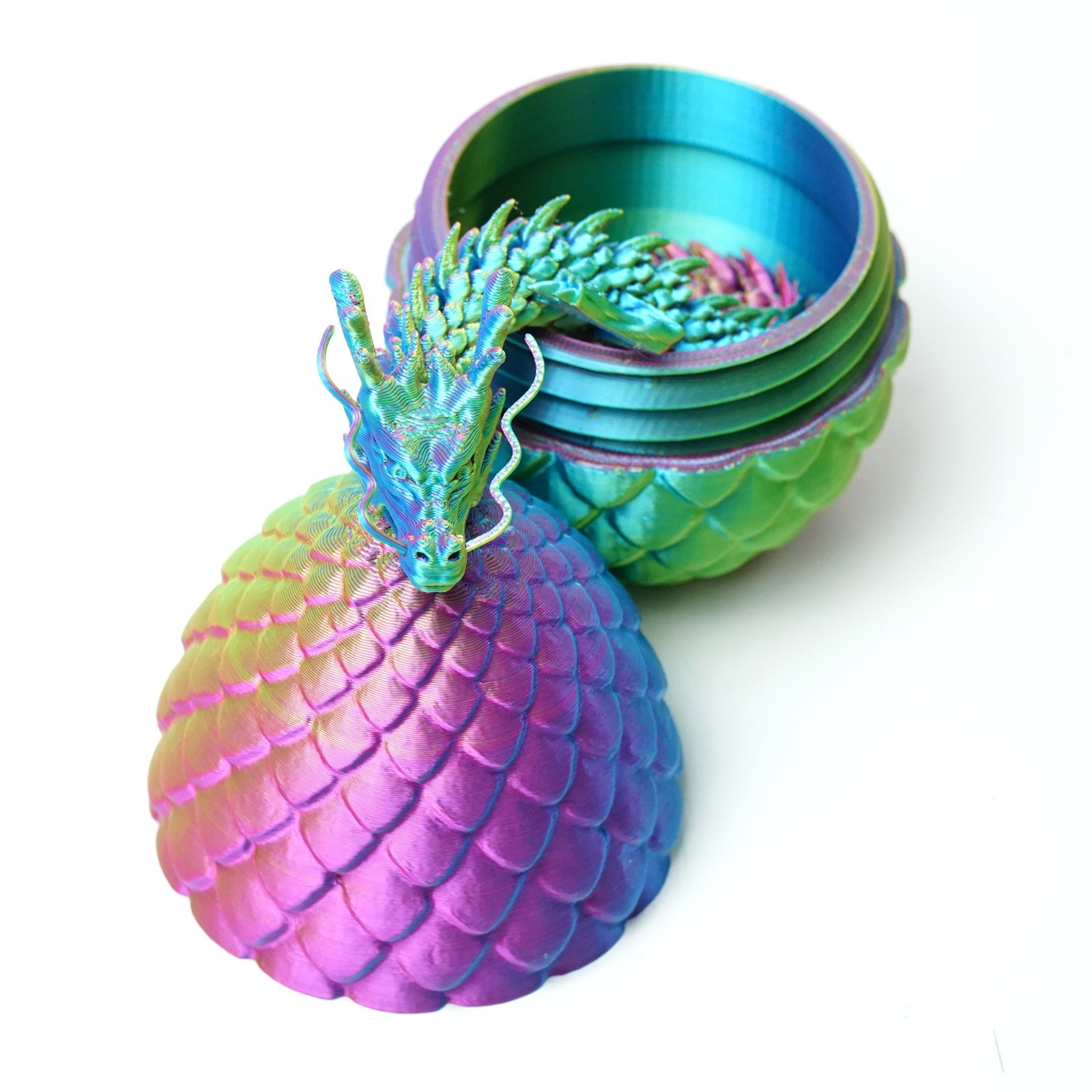 3D Printed Dragon Egg Model,Articulated Animals Figure,Fidget Toys Home Decor