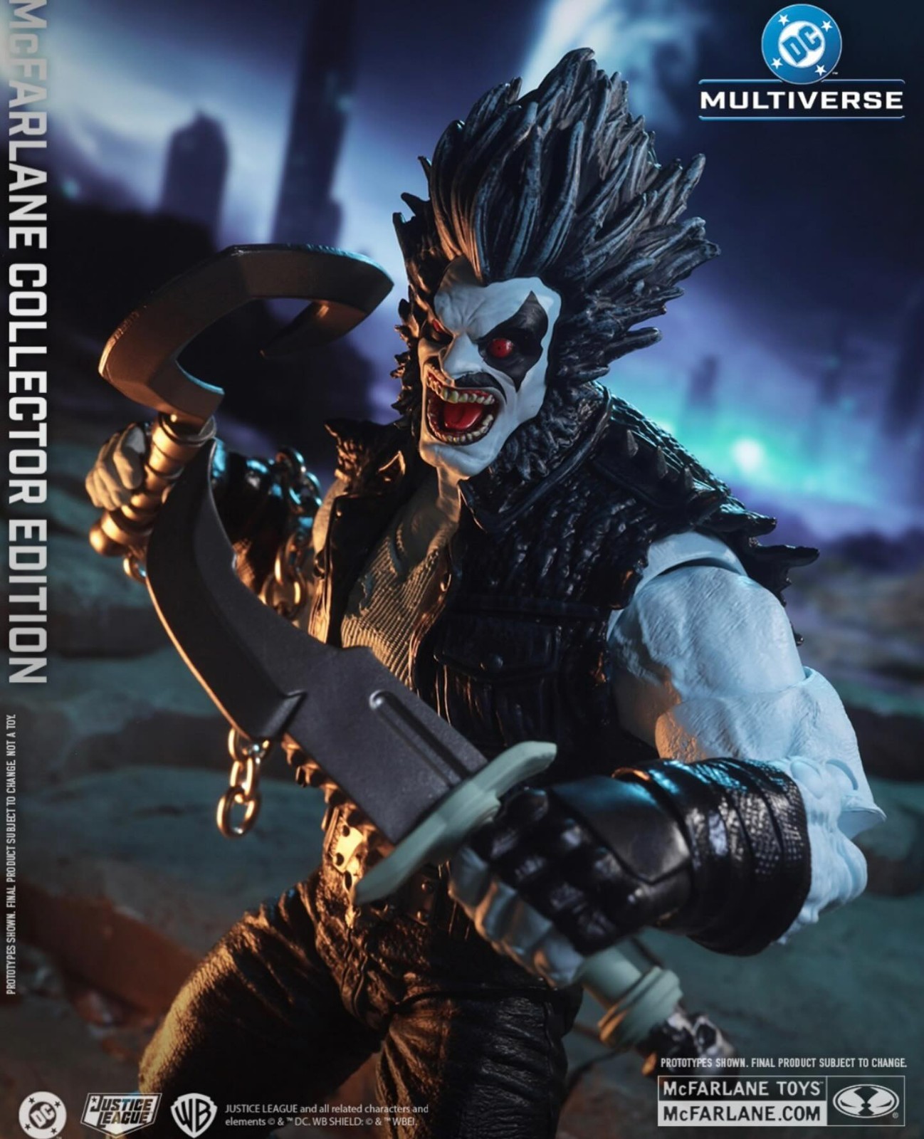 McFarlane DC Multiverse Collectors Edition Lobo & Space Dolphin In Hand