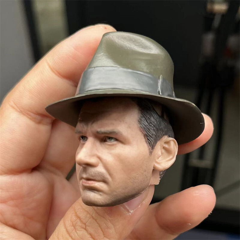 Delicate Painted 1/6 Scale The Harrison Ford Head Sculpt Fit 12&Prime; Figure A Style