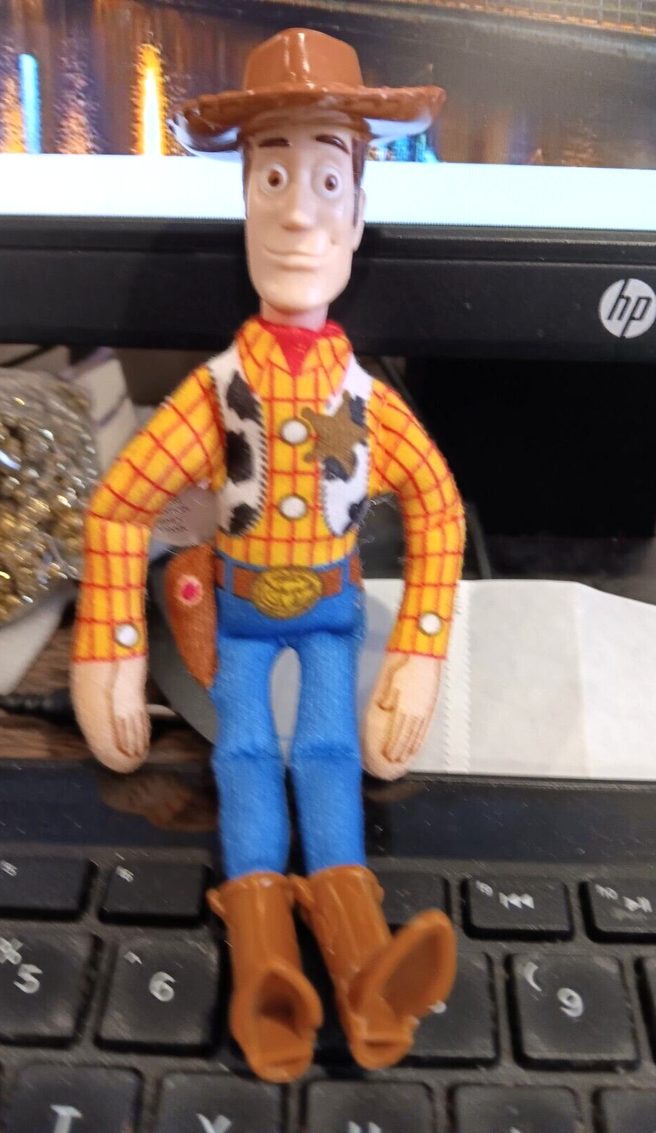 DISNEY PIXAR 6 1/2&Prime; COWBOY WOODY FROM TOY STORY ACTION FIGURE, PLUSH TOY