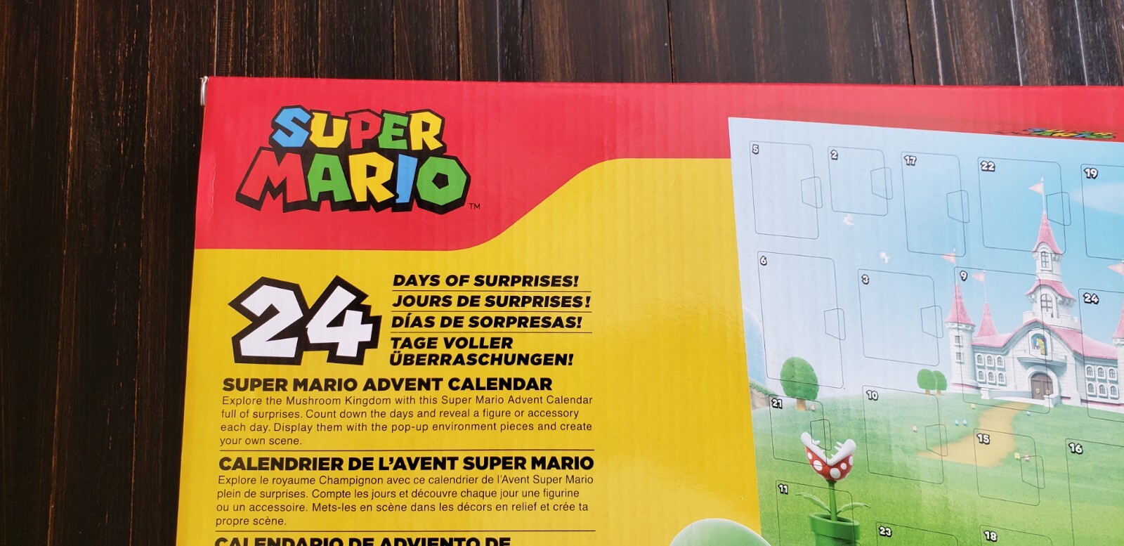 Nintendo Super Mario Pop-Up Environment 24 Pieces Advent Calendar Christmas NIB