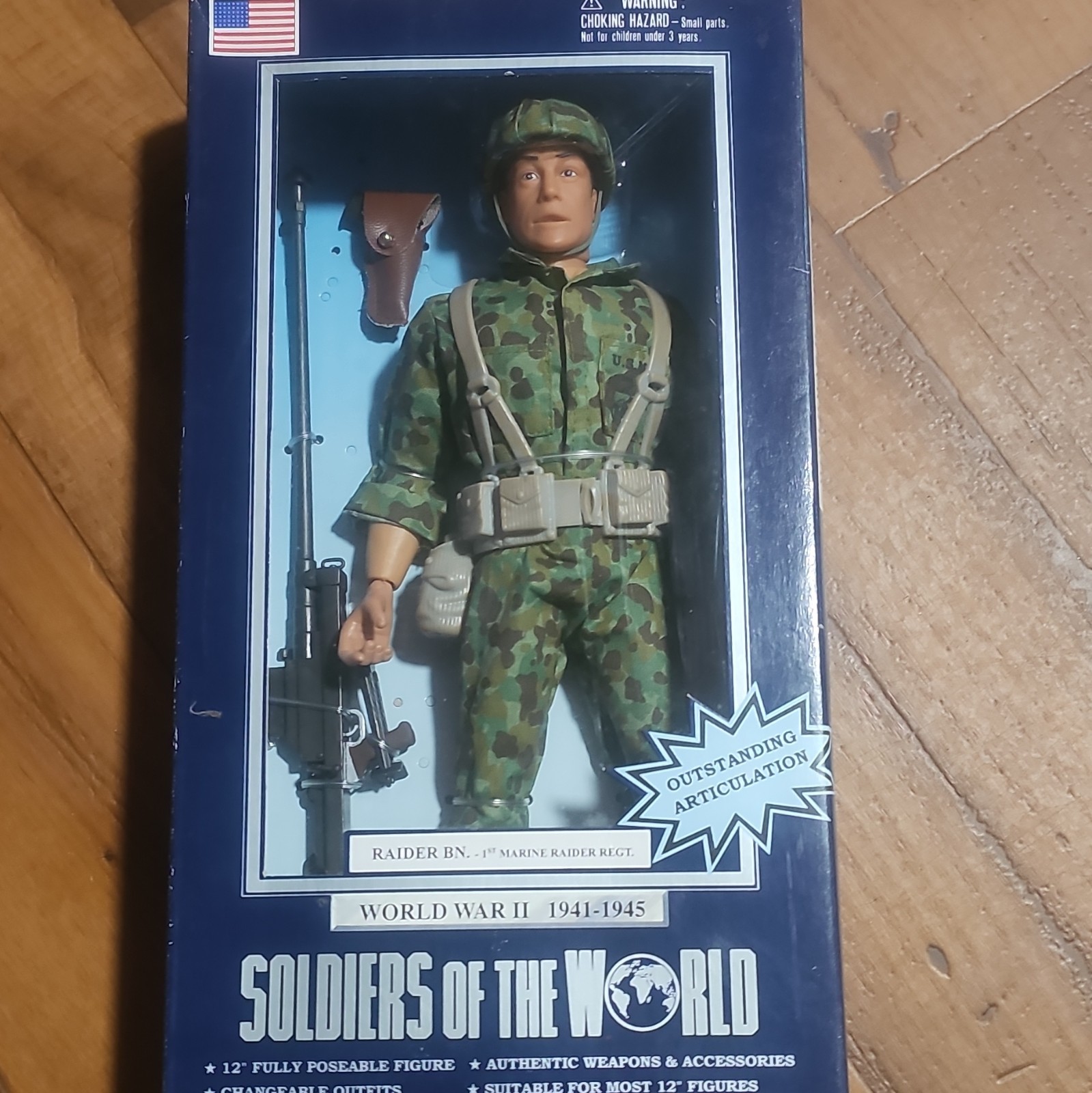 Soldiers of the World WWII 1941-1945 Raider 12in Boxed Adjustable Figure