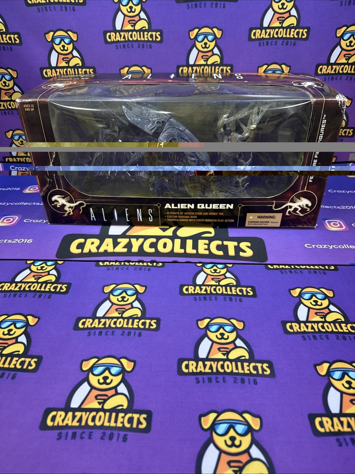 McFarlane Toys Movie Maniacs 6 Alien Queen Deluxe Action Figure ~2003 Rare Z6