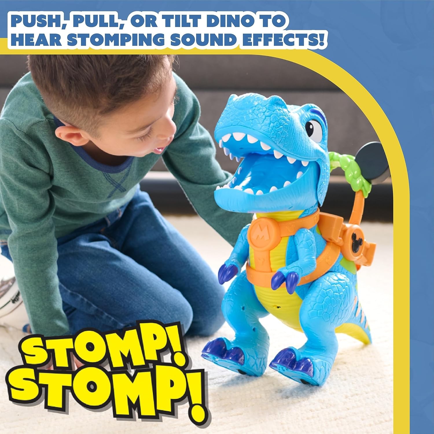 Disney Junior Mickey Mouse Funhouse Roarin&rsquo; Safari Dino, 4-piece Figures and…