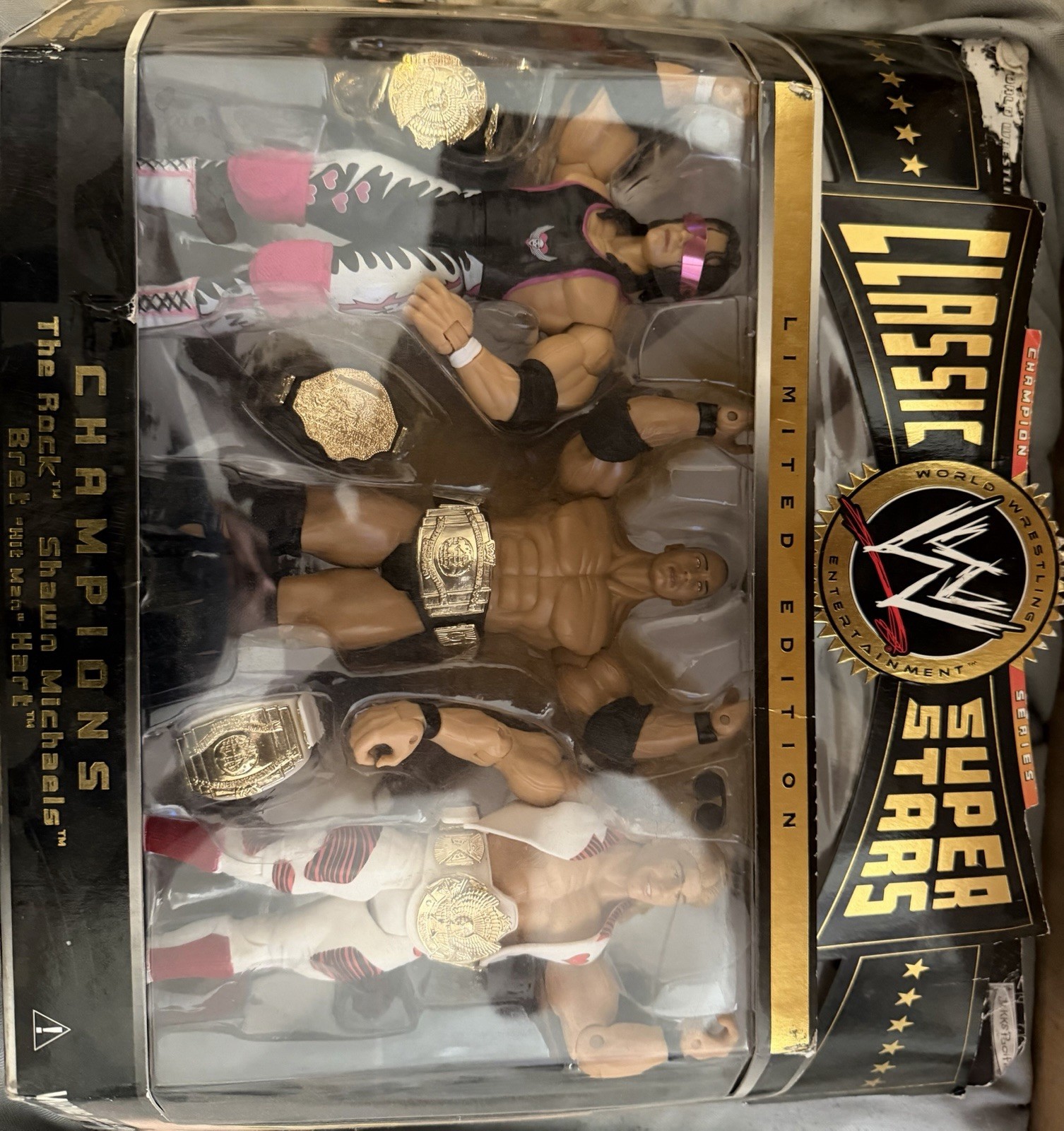 PRICE DROP WWE Classic Superstars Limited Edition Figures The Rock Michaels Hart