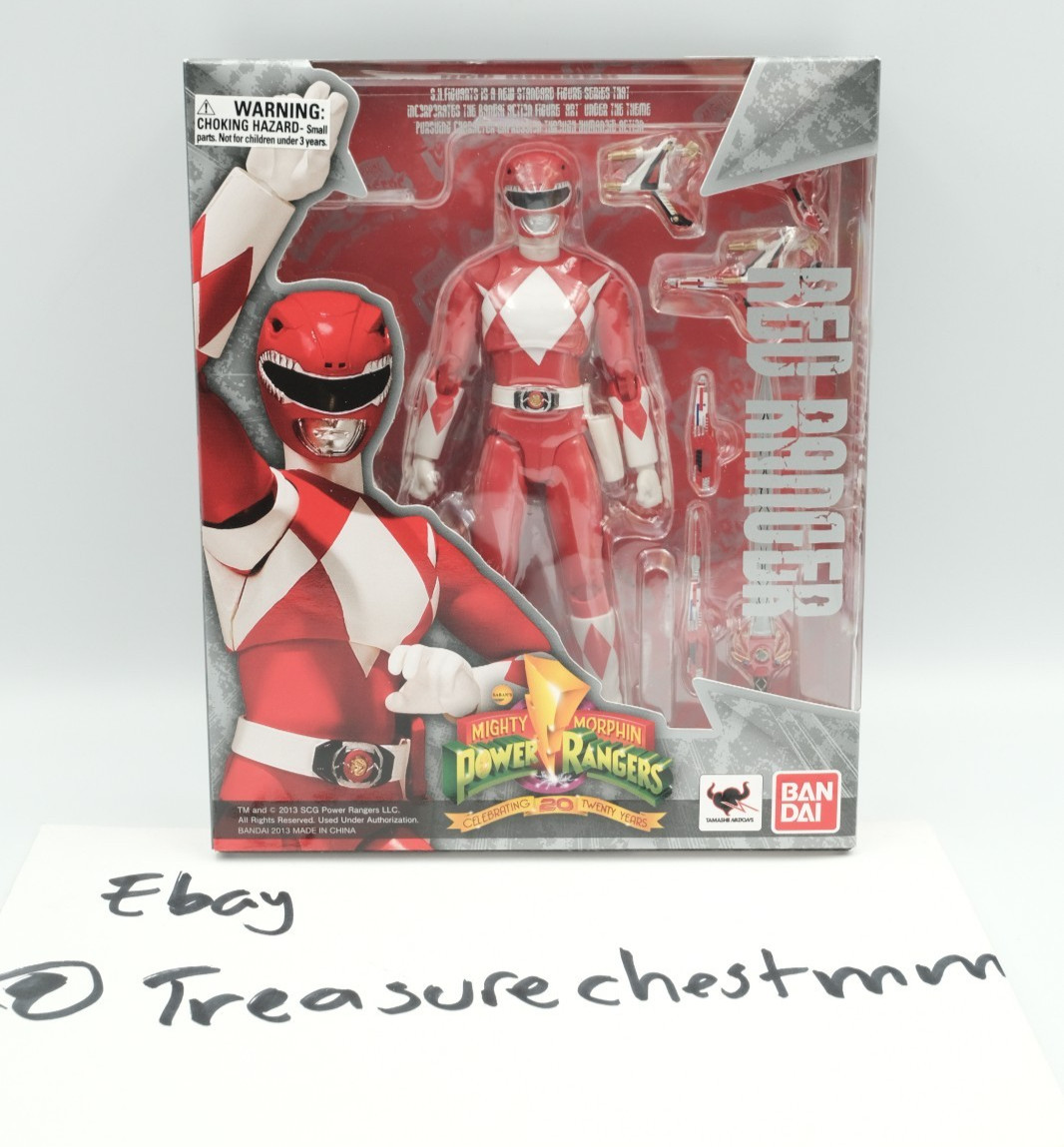 New 2013 SH Figuarts Red Ranger Mighty Morphin Power Rangers 20th Anniversary