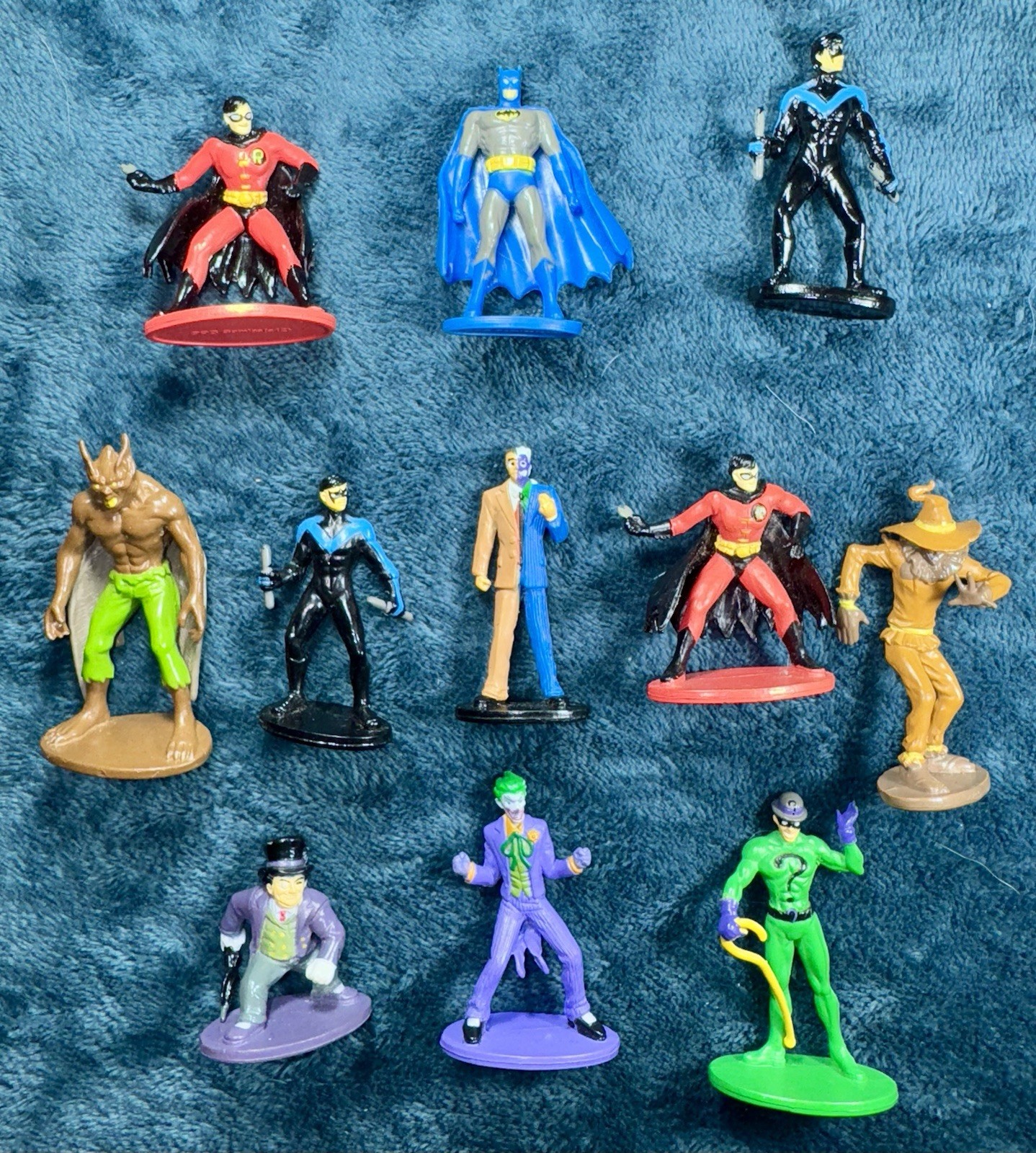 D.C. Comics Batman Party Favors PVC Cake Toppers (S12) Lot Of 11 Approx 1.5-2 in