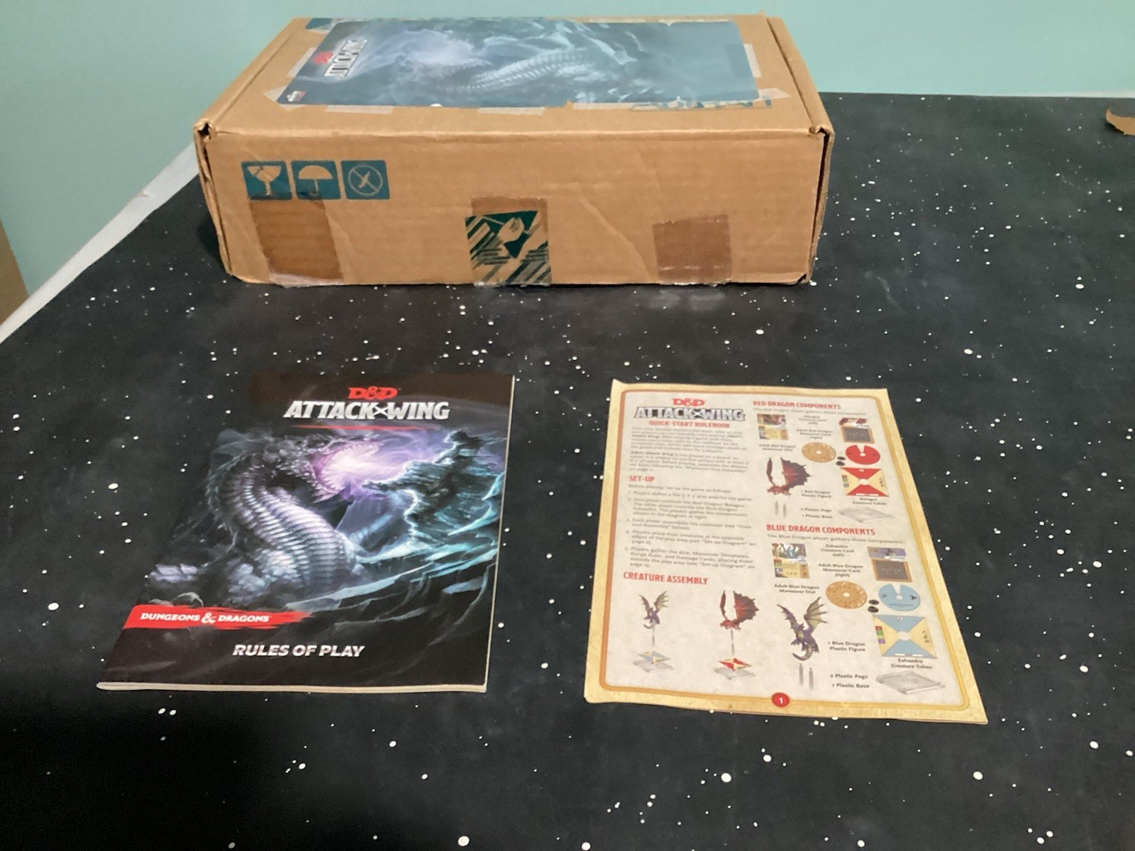 DND Attack Wing Lot. 8 Dragons and More Plus Rulebooks and Accessories