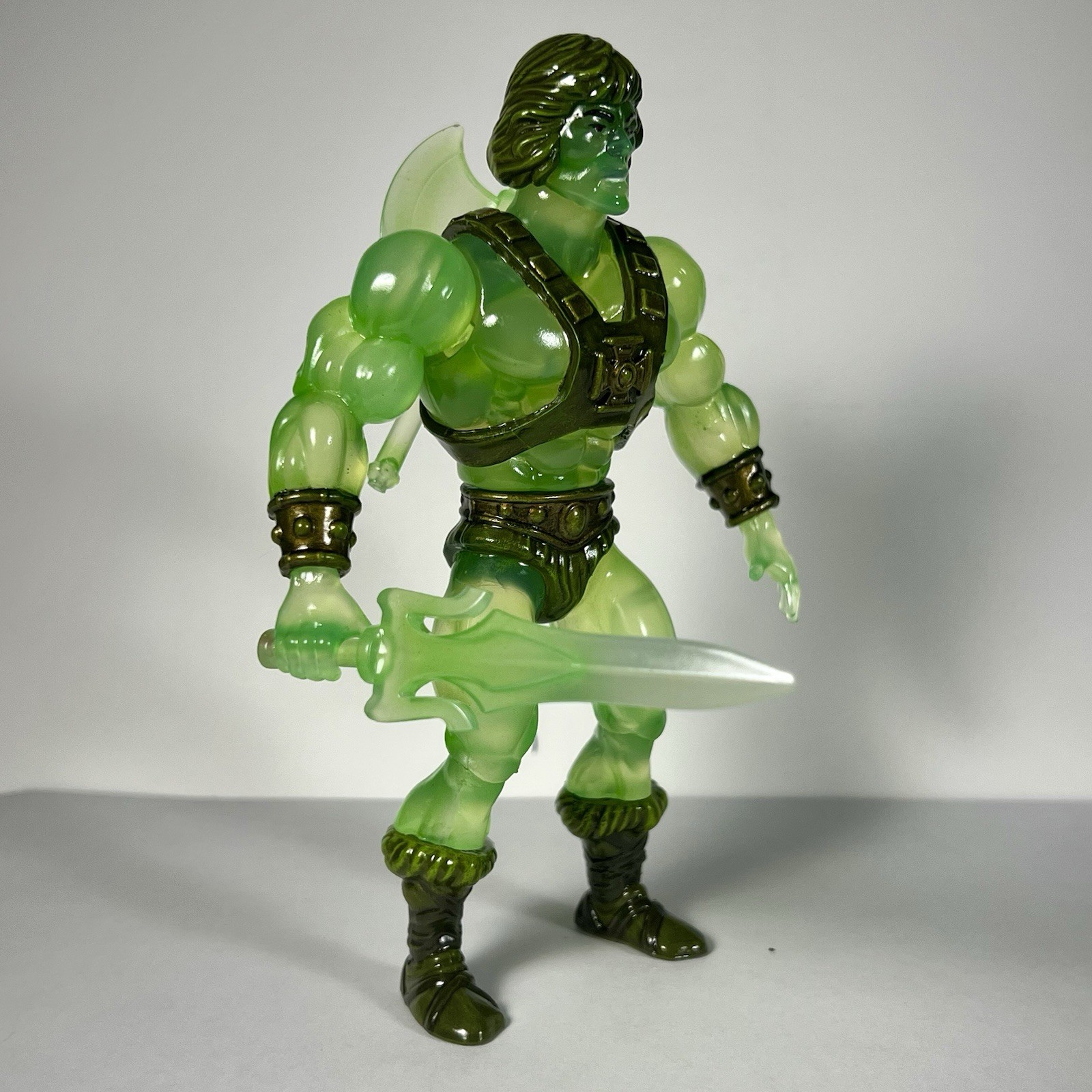 BOTC Custom Slime Pit Dude Transparent Resin Action Figure Prototype MOTU Heman
