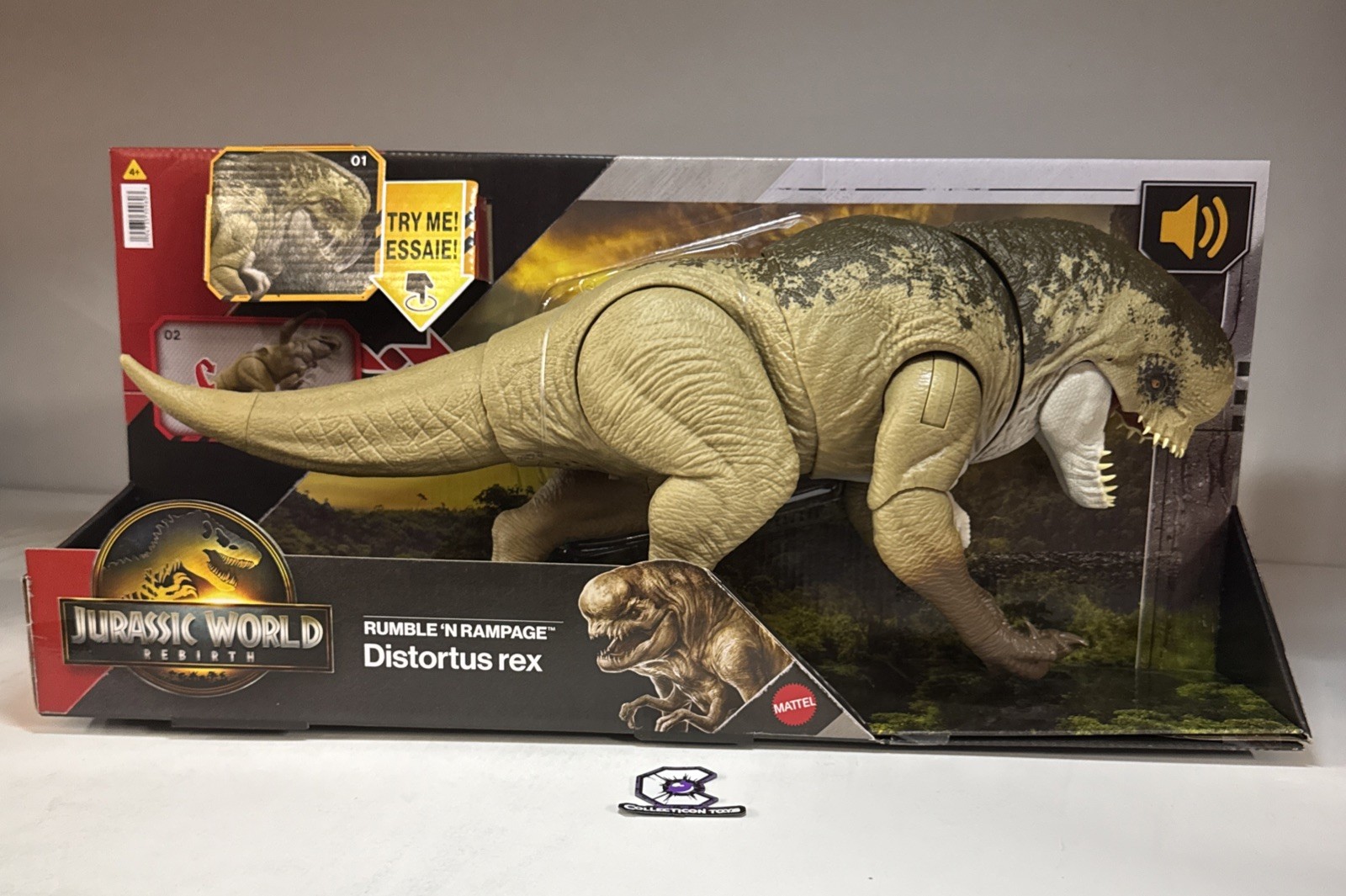 Jurassic World Rebirth Distortus Rex Rumble &lsquo;n Rampage 22” SEALED IN USA NOW