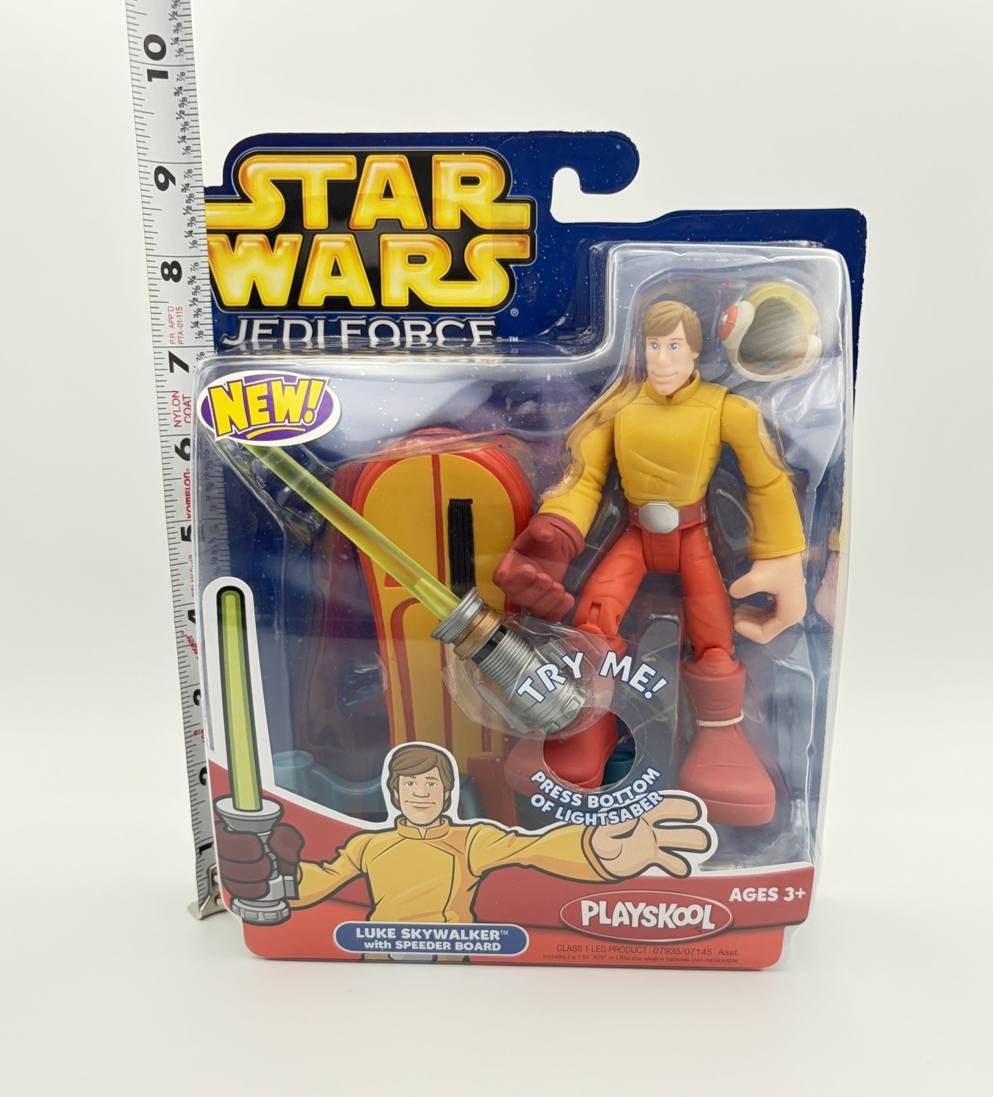 Playskool Star Wars Jedi Force Luke Skywalker & Speeder Board Vintage 2004 New