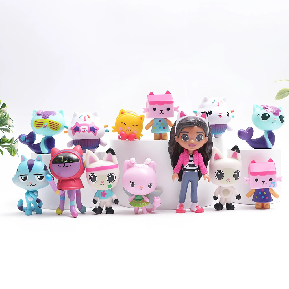 13pcs/set Gabby&rsquo;s Dollhouse Action Figure Cute Doll Collection Model Toys***
