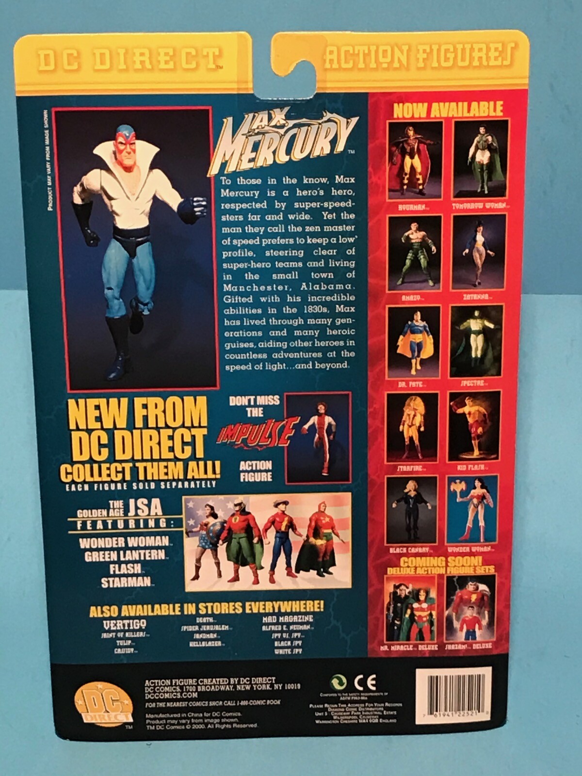 DC DIRECT MAX MERCURY ACTION FIGURE! FLASH FAMILY! NM! SEALED!