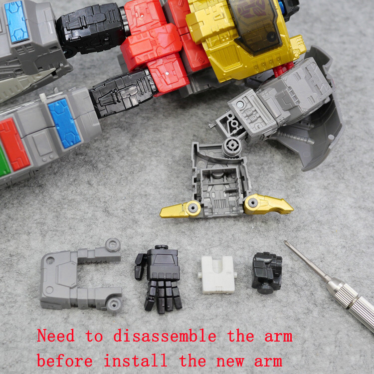 Transparent Neck Upgrade KIT For SS86 MP08 Grimlock Movable Hand In Stock