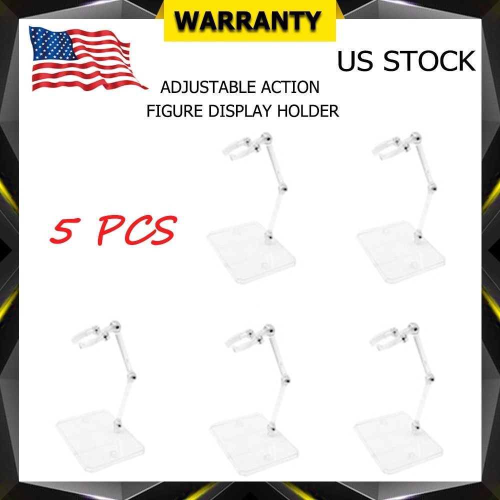 5PC Adjustable HG144 Action Figure Display Base Holder Doll Model Support Stand