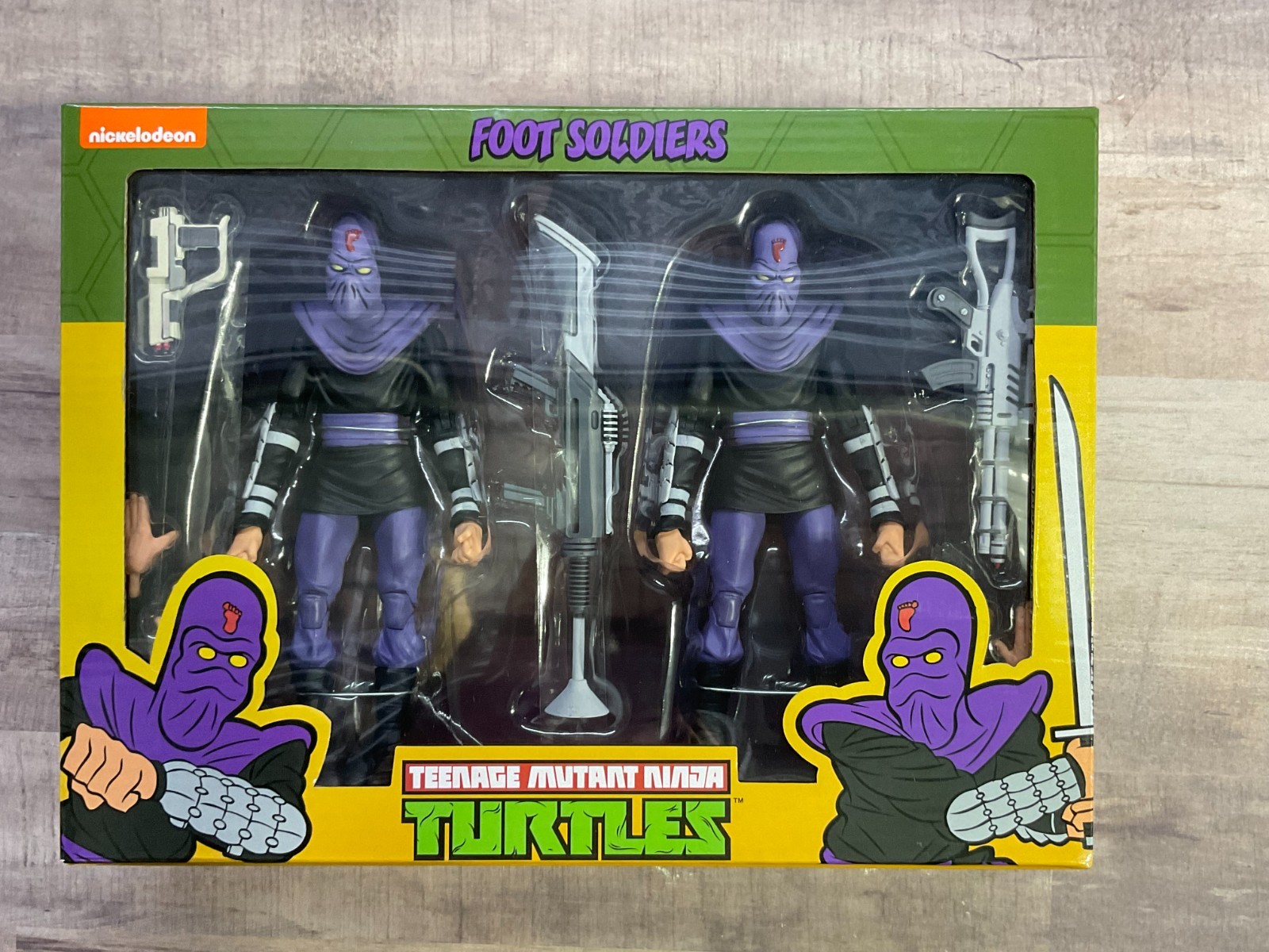 NECA Cartoon Teenage Mutant Ninja Turtles Foot Soldiers 2 Pack NEW G1