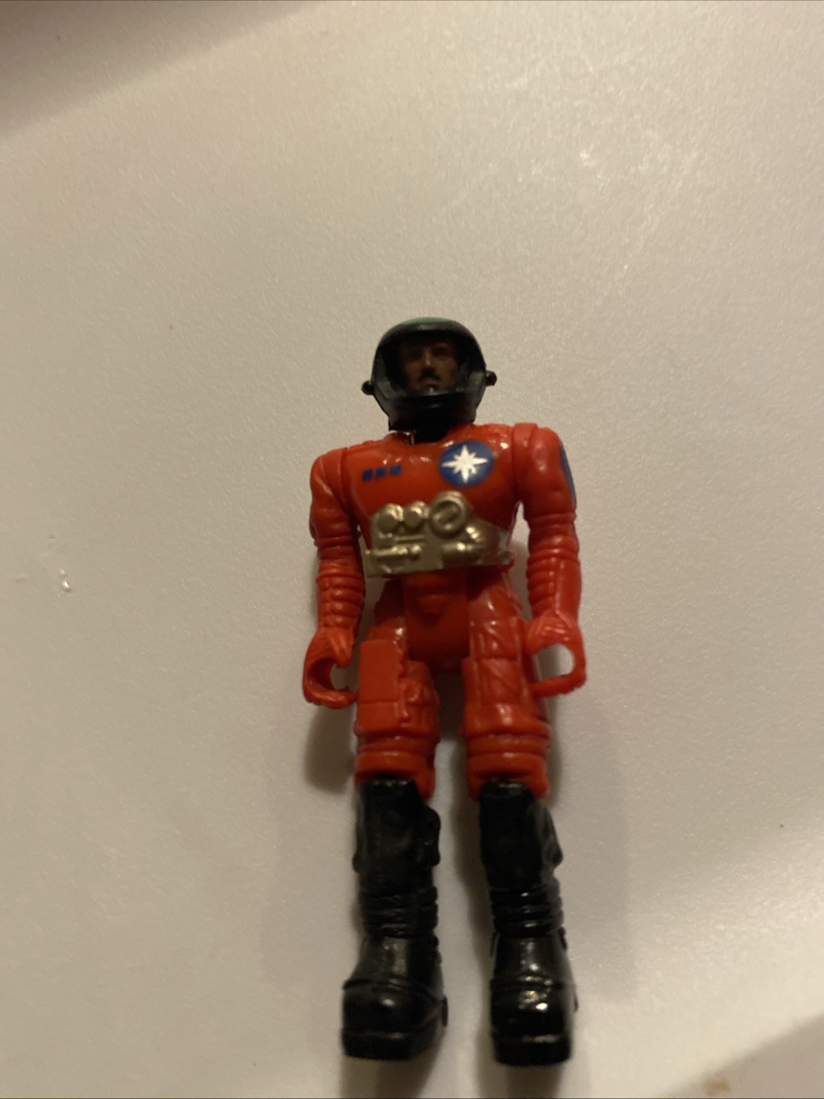 Vintage 1986 Starcom Coleco US Space Force Figure Major Bull Gruff Red Magnet