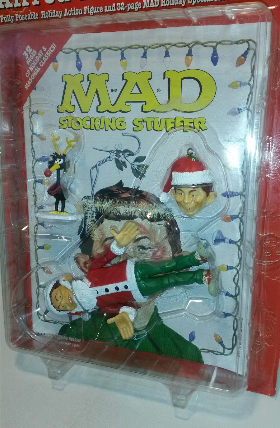 ☆ NEW RARE Alfred E Newman DC Direct Mad Magazine Holiday Action Figure Set 1999