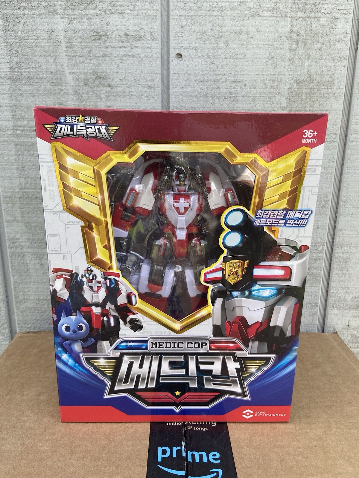 Miniforce Super Cops MEDIC COP White Rescue Police Transforming Robot Head Badge