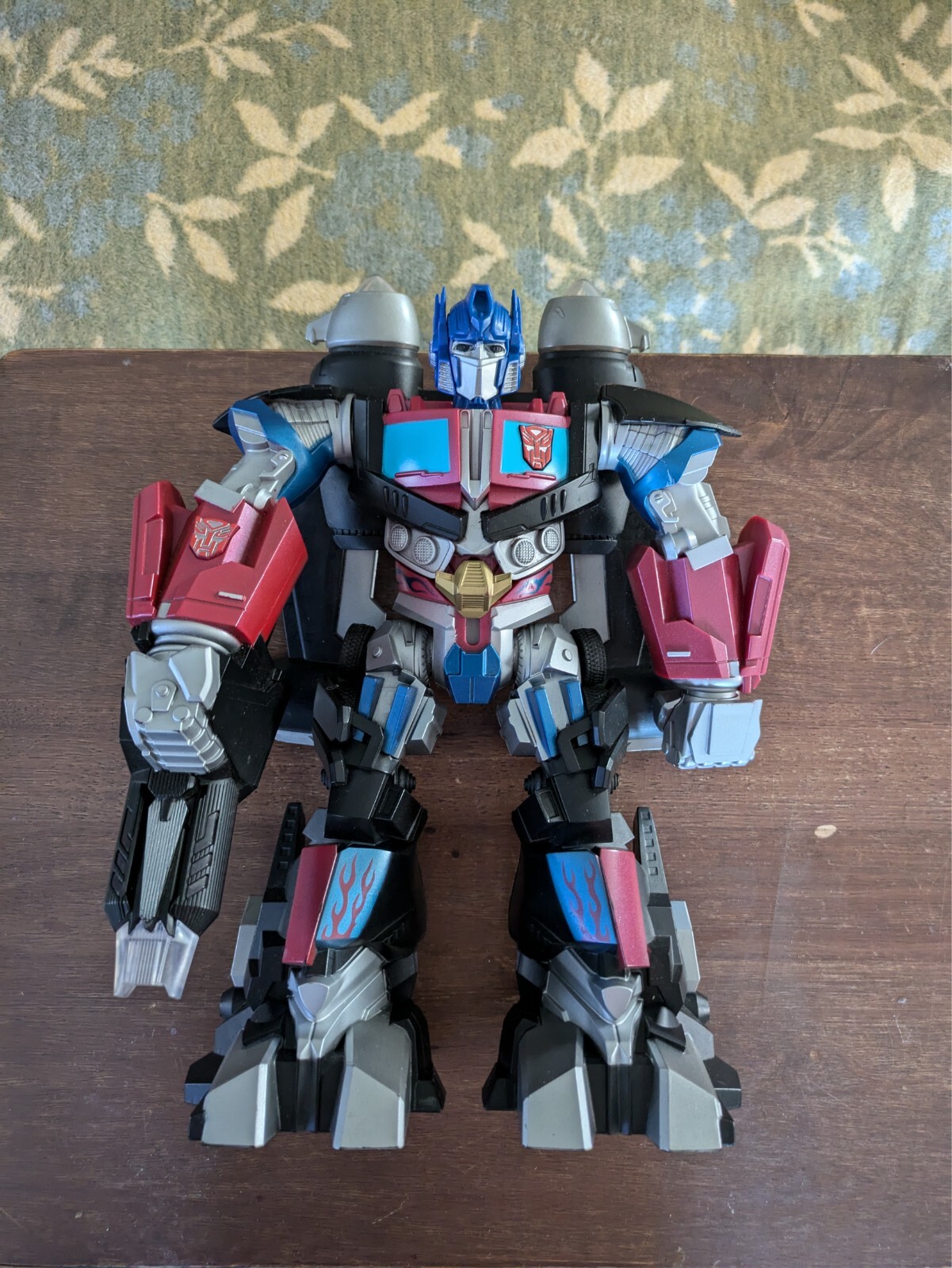 RARE VINTAGE Optimus Prime Mega Power Bot Transformers 12 inch Tested/Works!