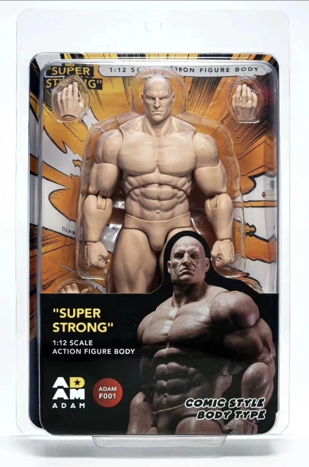 Muff Toys 1/12 Adam Strong Blank Body Figure For Custom NEW