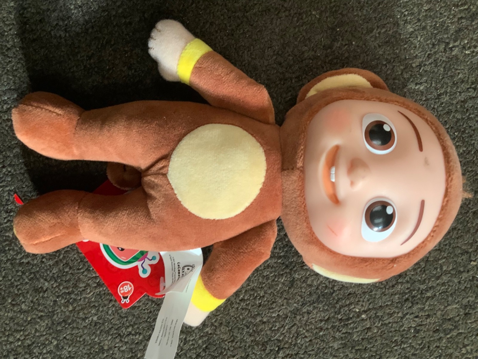 cocomelon JJ Plush Monkey 8” new with tags