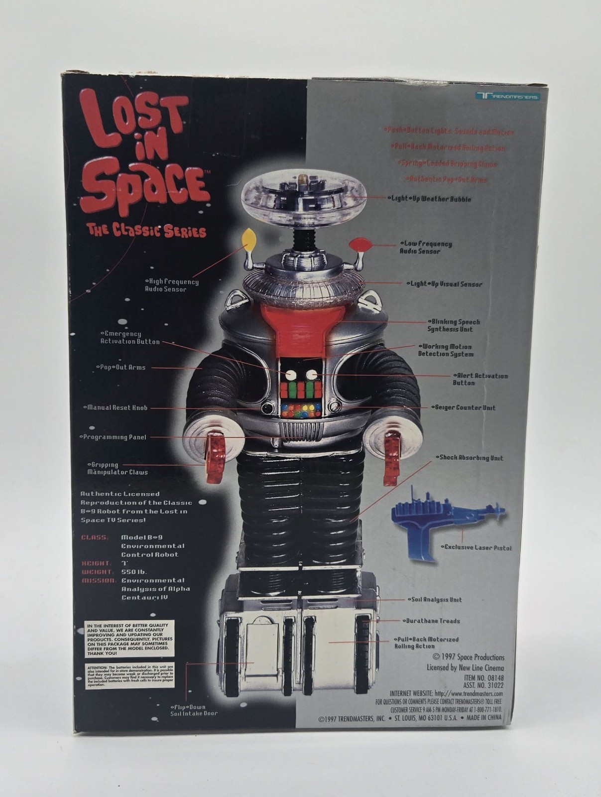 Classic Lost in Space B9 ROBOT Electronic Light, Sound, & Motion 10 Figure NOS