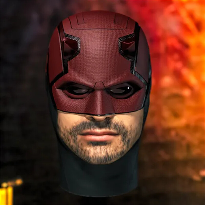 1/12 Scale The Mask Daredevil Charlie Cox Head Sculpt Unpainted Fit 6&Prime; ML Figure