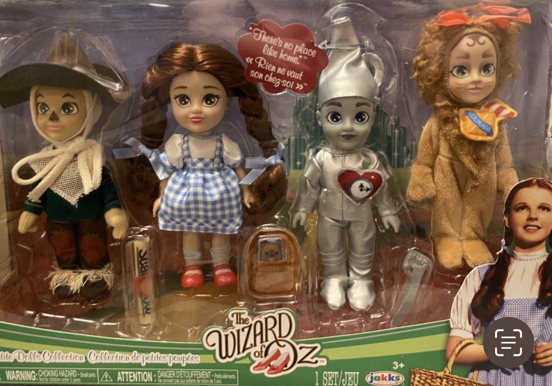 New The Wizard of Oz Petite 4 Doll Collection Set JAKKS Pacific 6&Prime; Dorothy Lion
