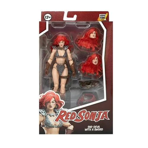Boss Fight Studios Epic Hacks Red Sonja 1:12 Action Figure In Hand